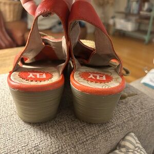Fly London Red Sandals